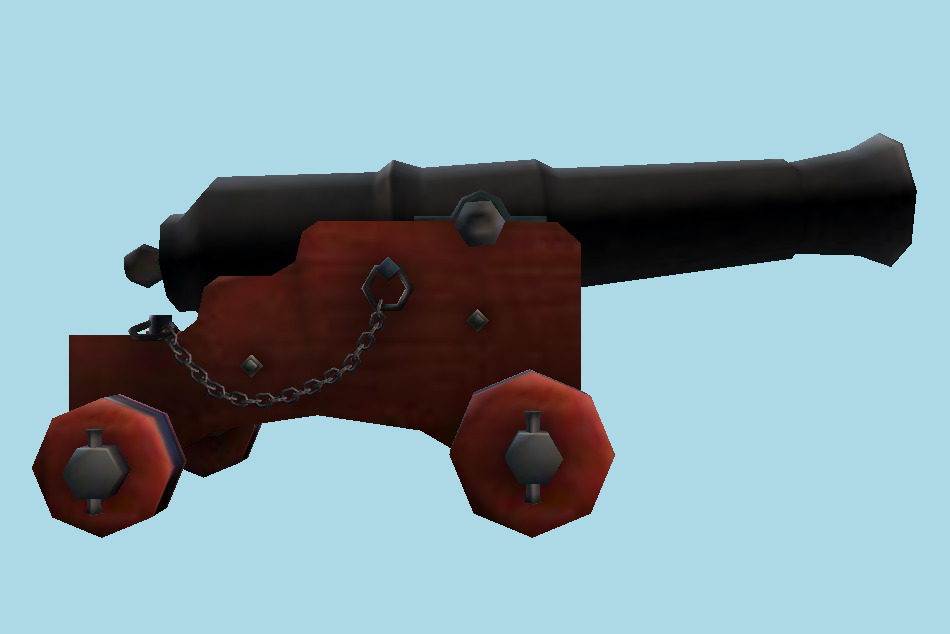 Ship Cannon 3d model