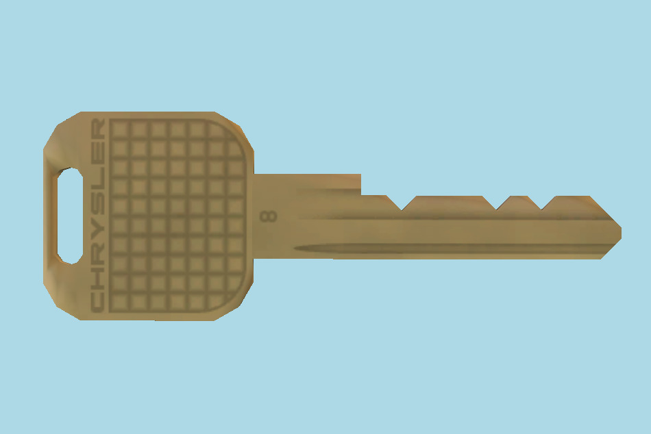 Golden Key 3d model