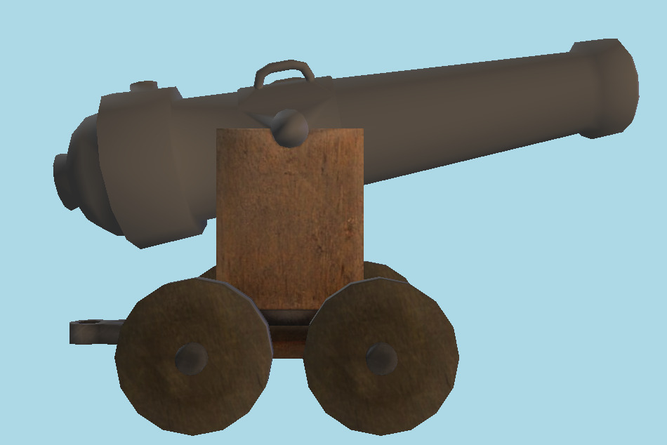 Cannon 3d model