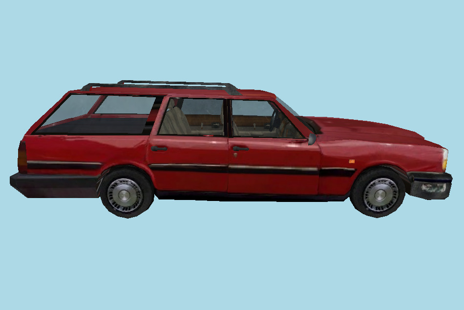 Harry Mason Car with Interior details 3d model