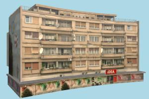 Building city, building, market, house, home, build, apartment, flat, residence, domicile, structure