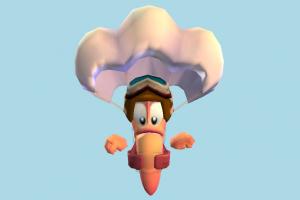 Parachute Worm Parachute-Worm