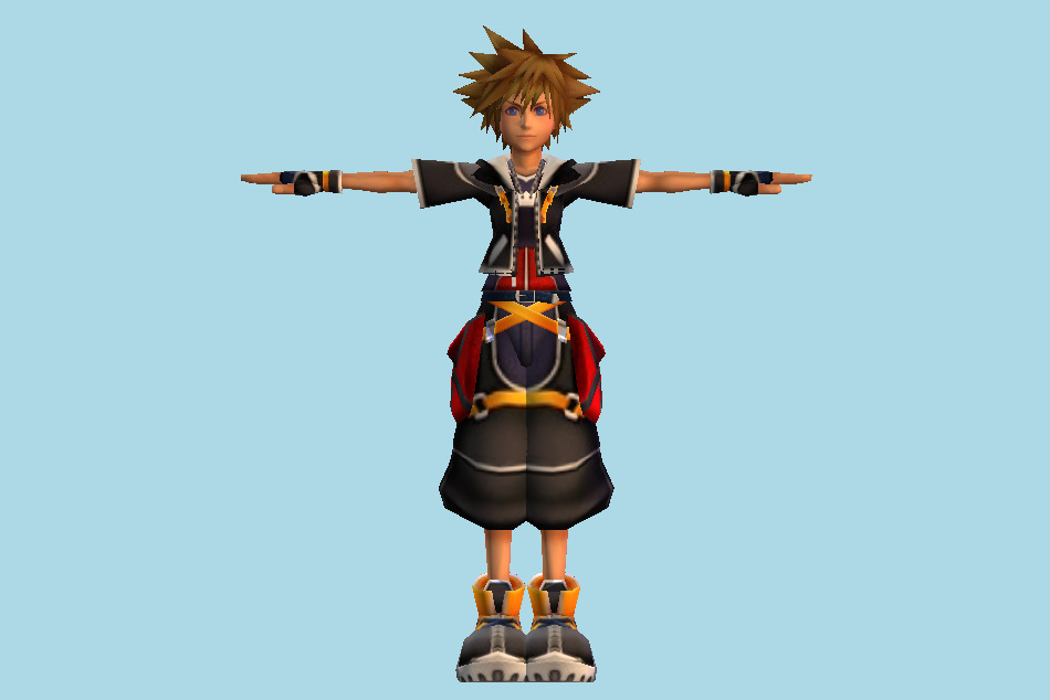 Fantasy Sora Boy 3d model