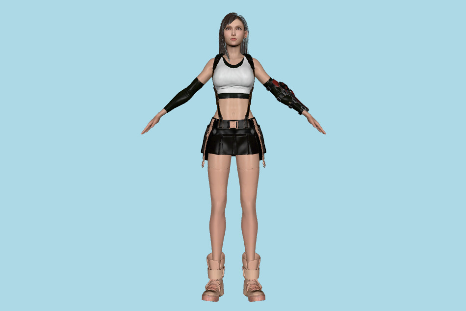 Final Fantasy 7 Remake - FF7 Tifa 3d model