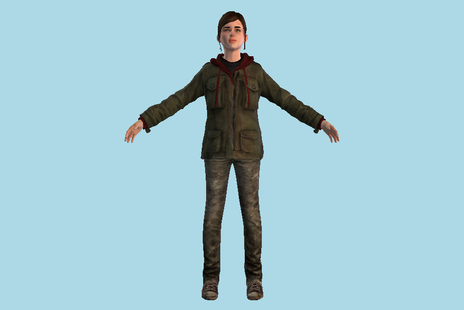 The Last Of Us - Ellie Winter Outfit 3d model