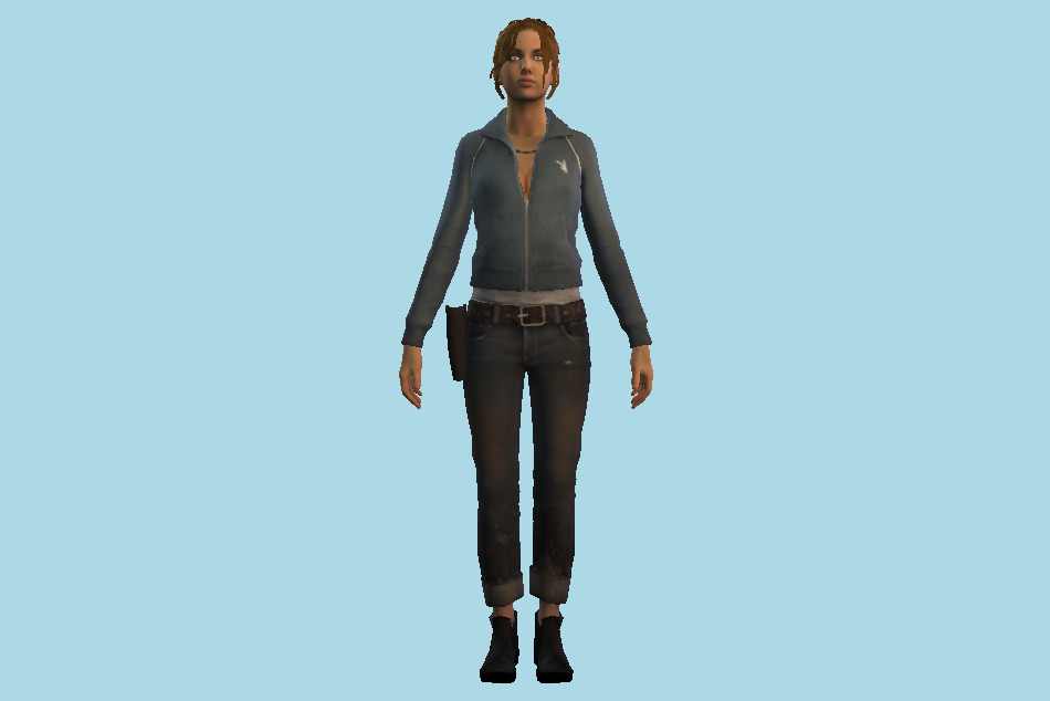 Zoey Girl 3d model