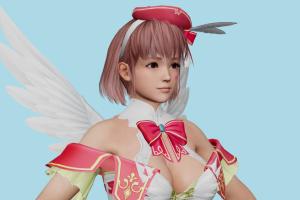 Honoka hentai, girl, woman, female, people, human, xna, characters, rigged