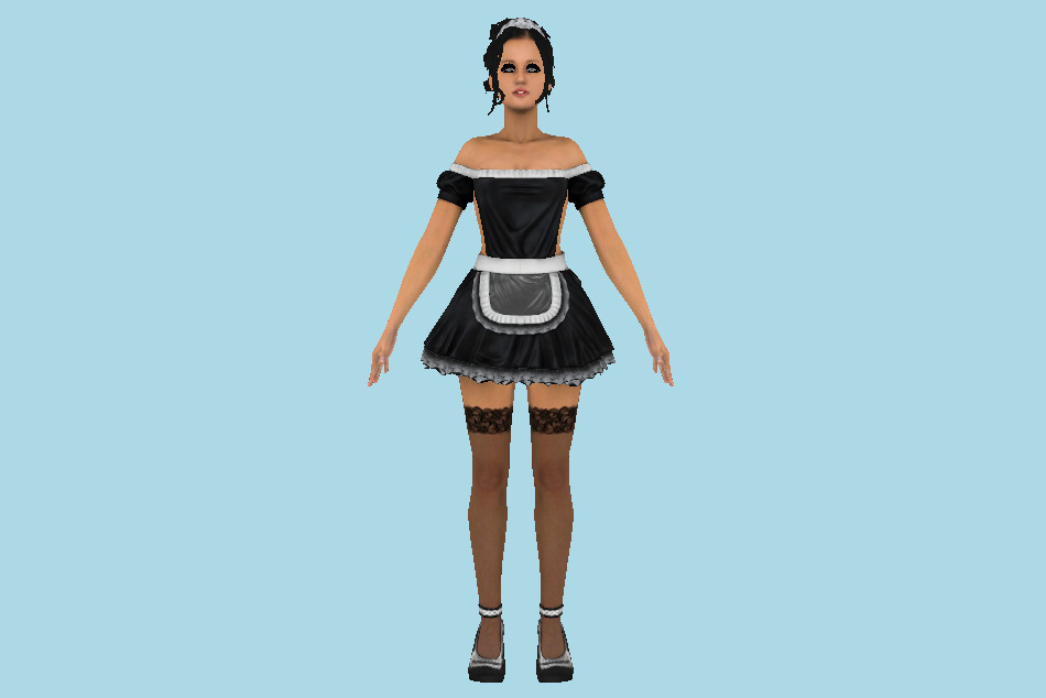Duke Nukem Forever French Girl 3d model