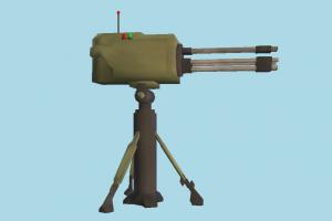 Heavy Gun heavy-gun, auto-gun, weapon, gun, firearm, arm