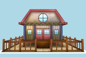 House house, home, building, build, cartoon, residence, domicile, structure