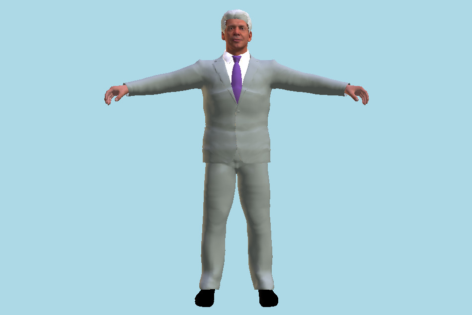 Mr McMahon WWE 2K17 Man Wrestler Superstar 3d model