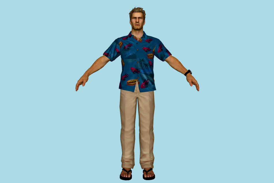 Chuck Greene Boardwalk Apparel 3d model