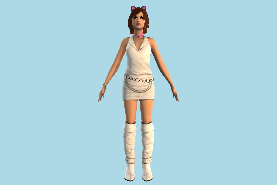 Duke Nukem Forever Asian Girl 3d model