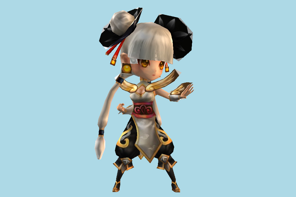 Summoners War Kung Fu Girl (Awakened) 3d model