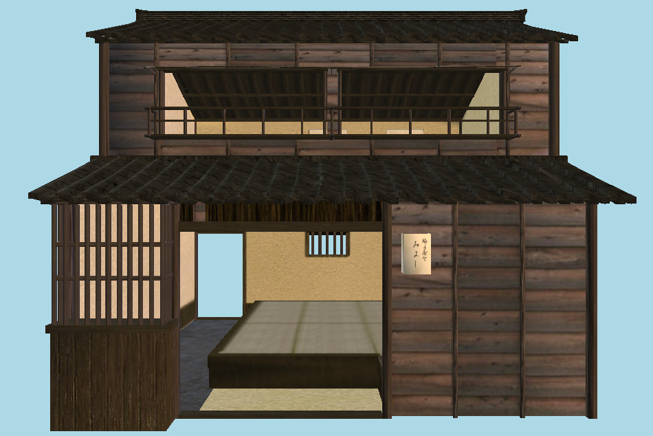 Funayado Chinese House 3d model