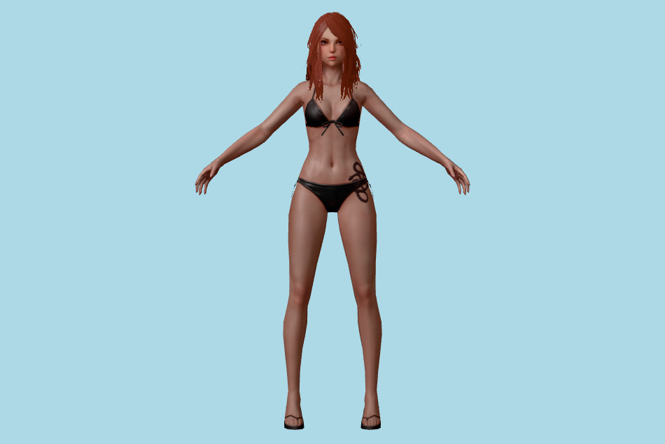 First Summoner: Players - FS Ranger (bikini) 3d model