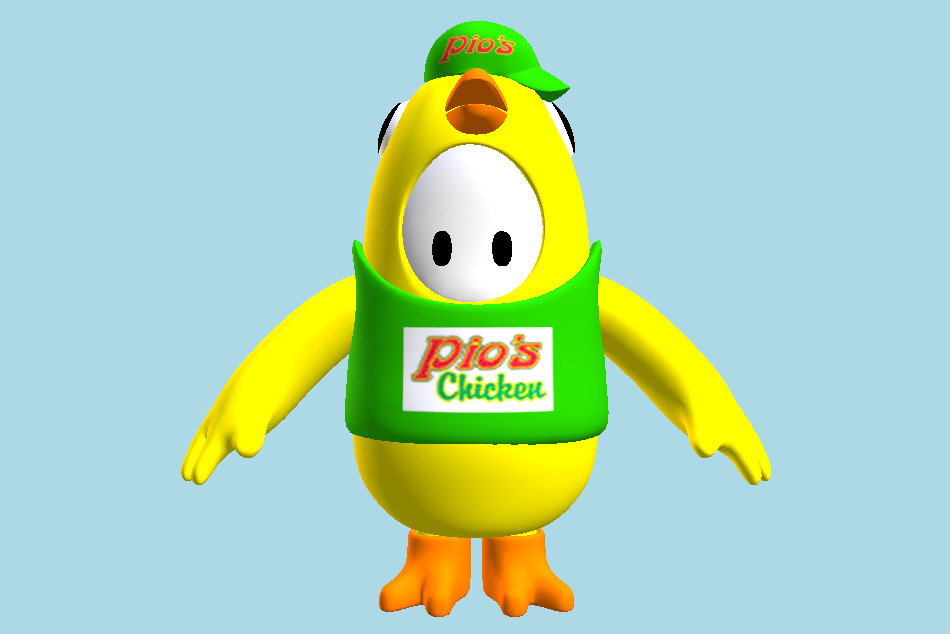 Fall Guys 3d model
