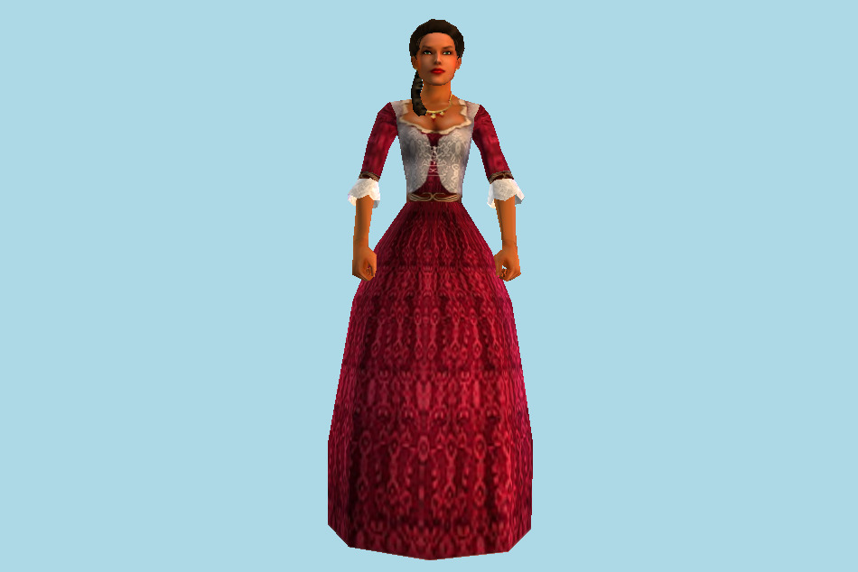 Liza Girl 3d model
