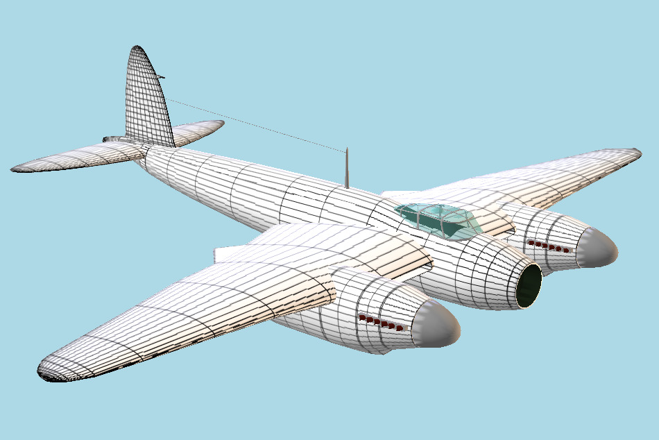 DeHaviland Mosquito 3d model