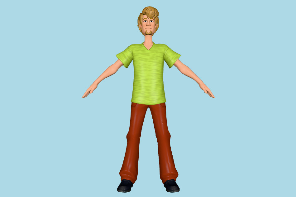 Shaggy Rodgers from Fortnite 3d model