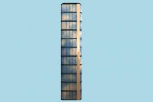 Elevator elevator, skyscraper, lift, city, building, build, domicile, lowpoly, structure