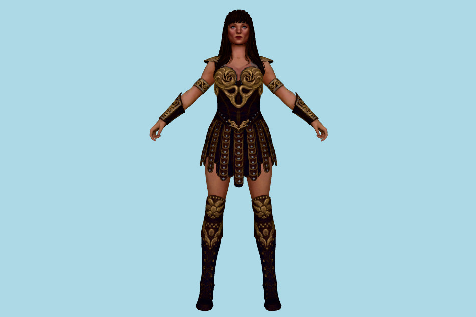 Xena Warrior Princess - Raid Shadow Legends 3d model