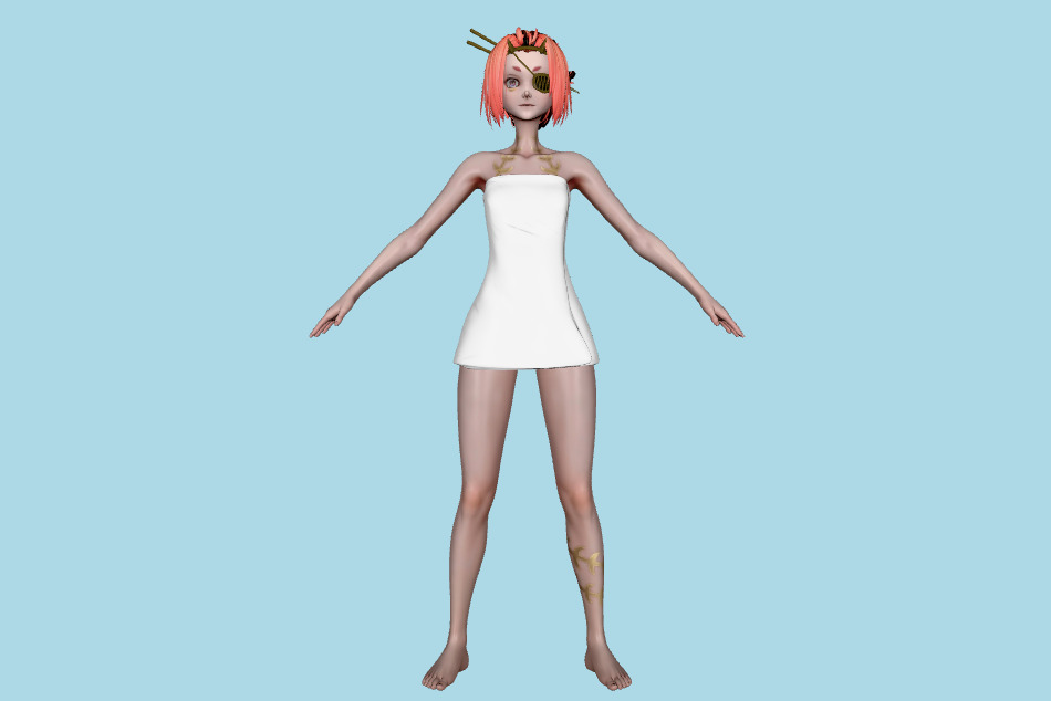 Code Vein 2 - Josee Anjou - Spa Day 3d model