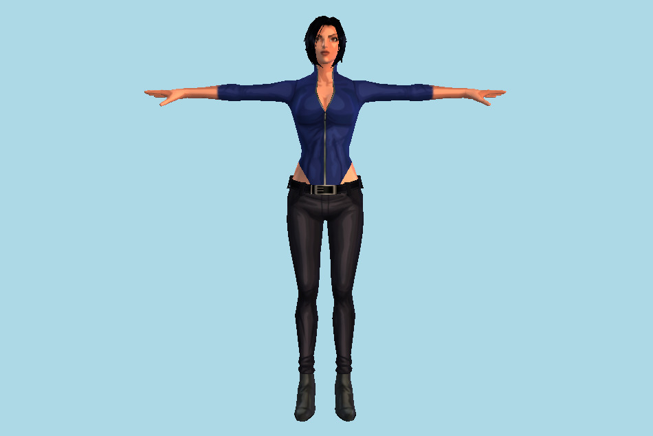 Hana Girl 3d model
