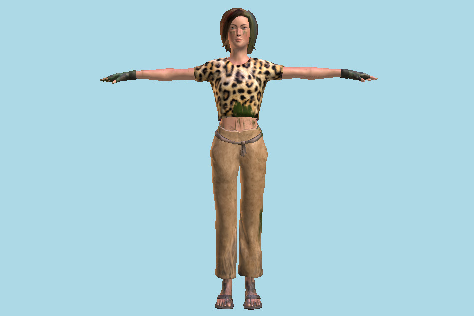 Jungle Female 3d model