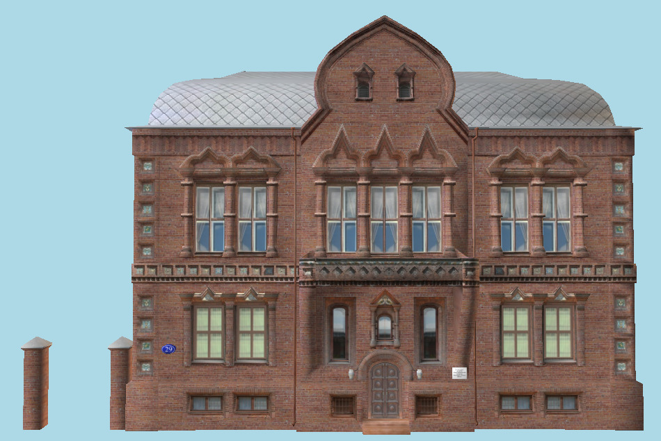 Traditional Russian Mansion 3d model
