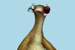 Sid disney, animal-character, cartoon-character, character, cartoon, toony, animals