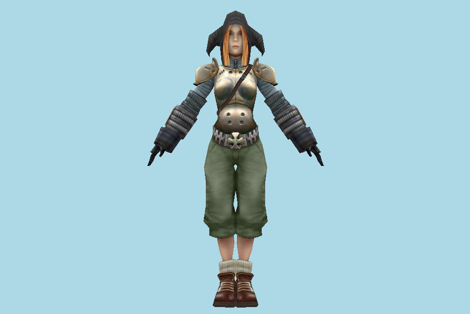 Fantasy Girl Bandersha 3d model