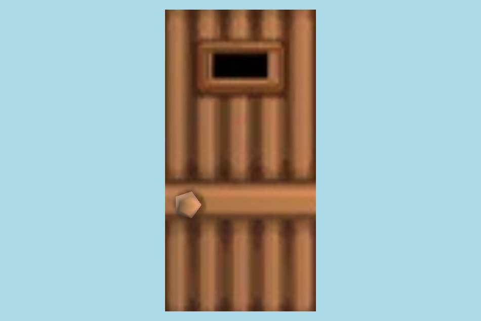 Door Lowpoly 3d model