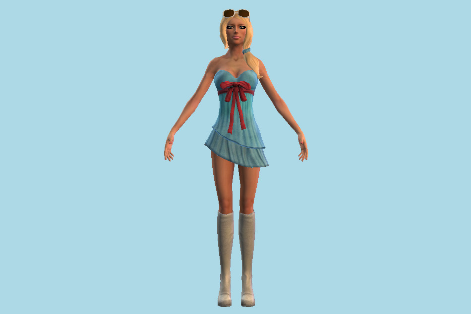 Fireburst - Vicky Girl 3d model