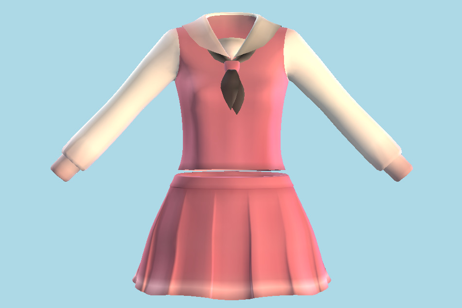 Girl Wear 3d model