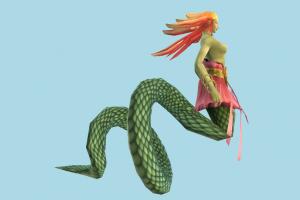 Female Snake woman, female, snake, serpent, reptiles, cartoon