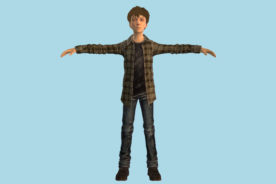 Pathologic 2 Sticky Matchstick Boy Shirt 3d model