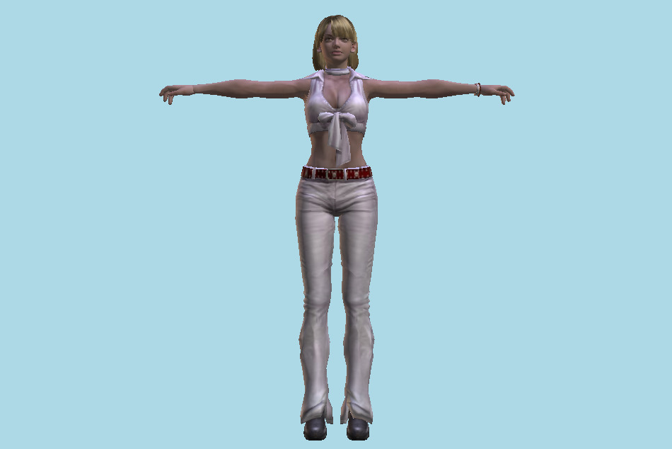 Resident Evil 4 - Ashley Graham Leather Suit 3d model