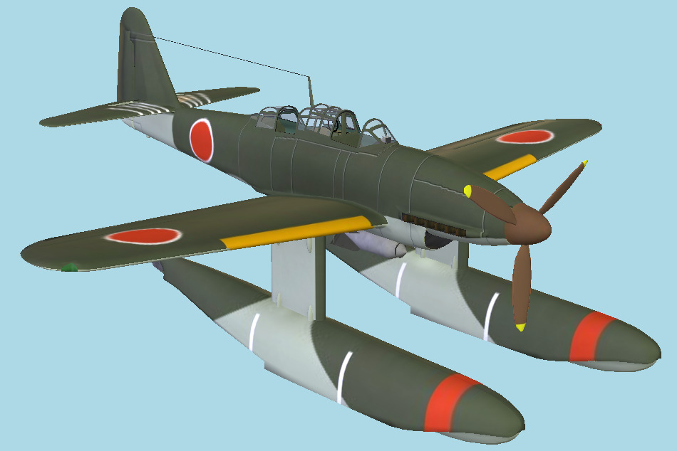 M6A Military Plane 3d model