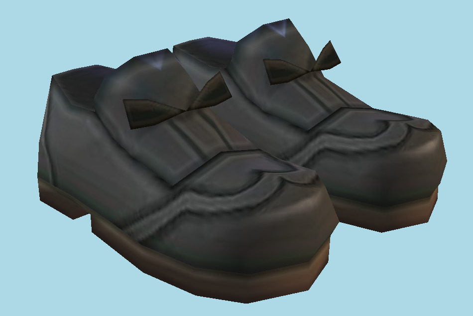 Pokémon X / Y Bow and Saddle Shoes 3d model