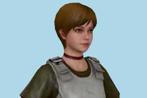 Rebecca Resident-Evil, RE, resident, evil, woman, female, people, human, xna, characters, rigged
