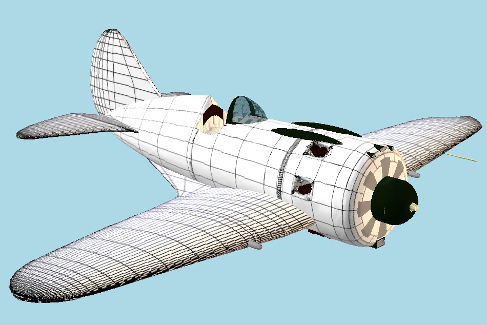 Polikarpov I-16 Rata 3d model