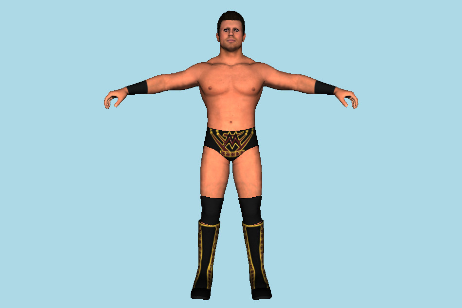 The Miz WWE 2K17 Man Wrestler Superstar 3d model
