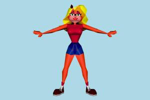 Tawna Crash-Bandicoot, crash, bandicoot, toony, character