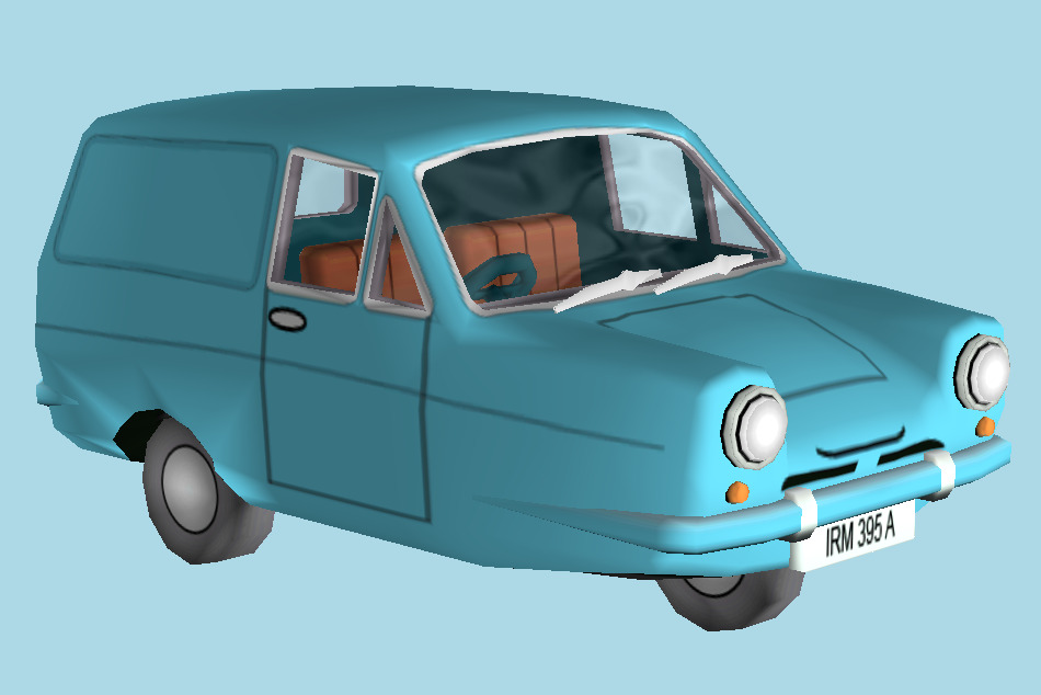 Mr Bean - Reliant Regal 3d model