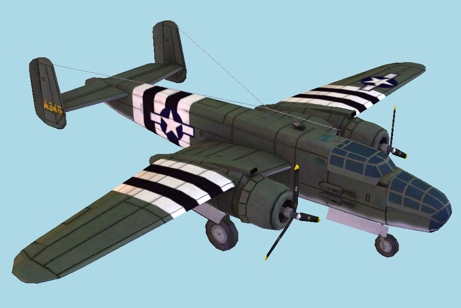 Boeing B-52 Stratofortress Bomber 3d model