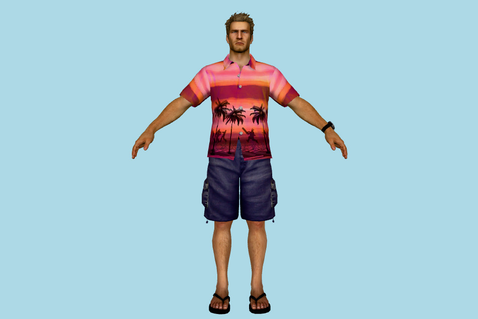 Chuck Greene Casual Beachwear 3d model