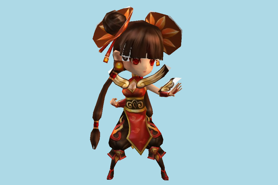 Summoners War Kung Fu Girl (Awakened) 3d model