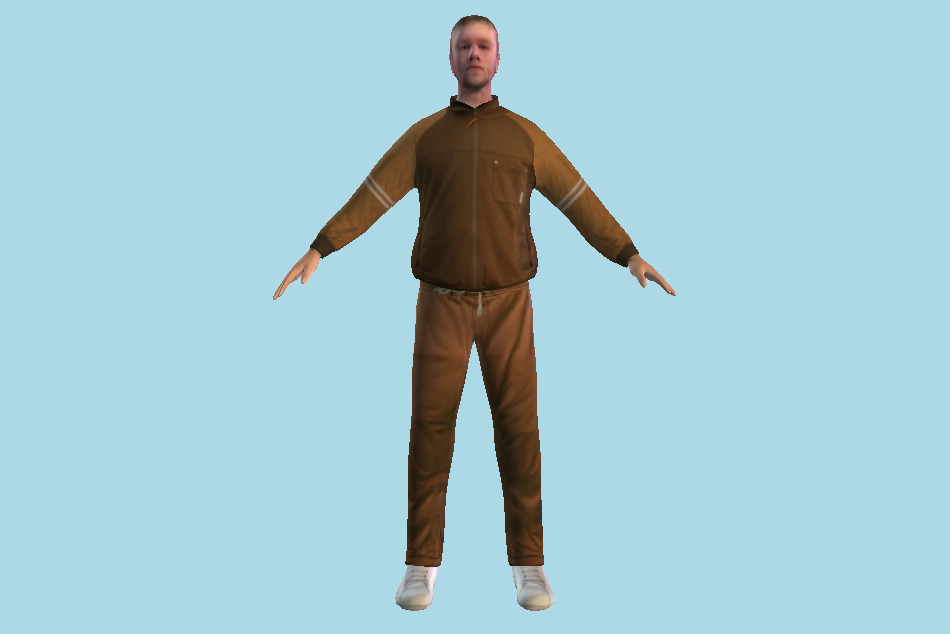Sporty Man 3d model