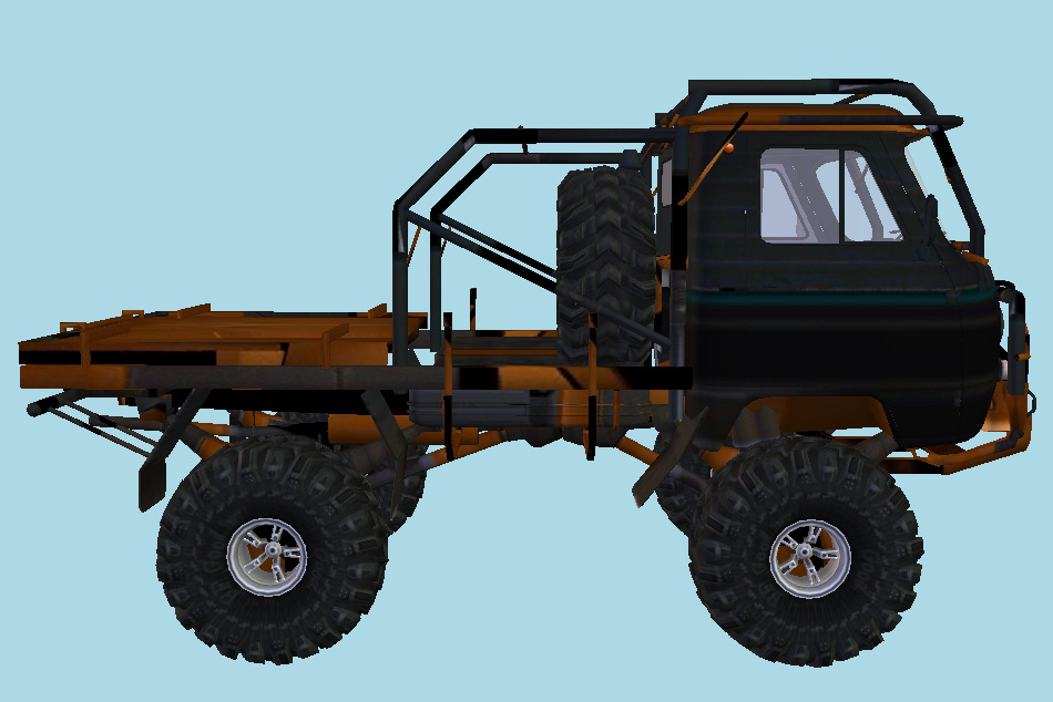 UAZ Truck 3d model